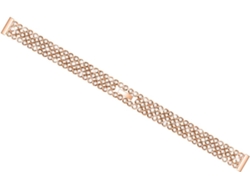 1pc Correa Reloj Diamantes Exquisita Correas Cuentas Rondelle Bandas Acero Inoxidable Banda Pulsera