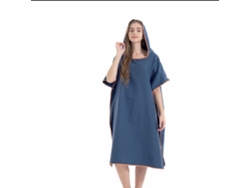 Poncho/toalla de microfibra de secado rápido, color azul ZYBLSSBB
