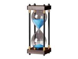 Reloj de arena grande de 60 minutos, reloj de arena de cristal arcoíris, azul