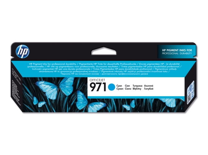 Cartucho de tinta Original HP 971 Cian para HP OfficeJet Pro X476dw, X576dw, X451dw, X551dw