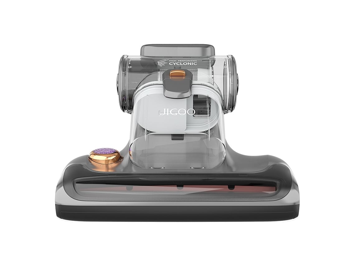Aspiradora para colchones de cama JIGOO T600 diseño de doble copa eliminación de ácaros del polvo del 99.99% con sistema de difusión de aroma