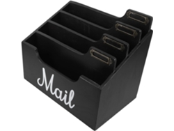 Organizador de escritorio fácil de limpiar con múltiples compartimentos y acabado liso. SFUSHOS