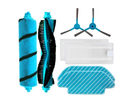 Rolo lateral escova macia filtro mop pano para cecotec conga 1690 pro