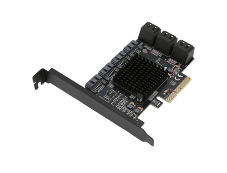 Tarjeta controladora Pcie HURRISE Tarjeta de expansión Pcie Tarjeta adaptadora Pci e a Sata2.0 Enchufe de 10 puertos en caja de computadora