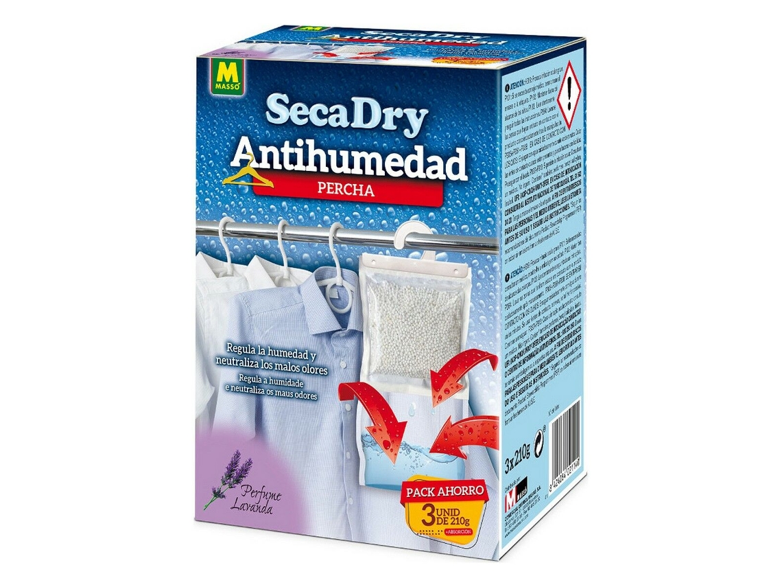 Antihumedad MASSÓ 3 X 120g Percha 3 Unidades