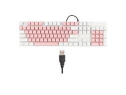 Teclado mecánico para juegos con cable RGB y 104 teclas