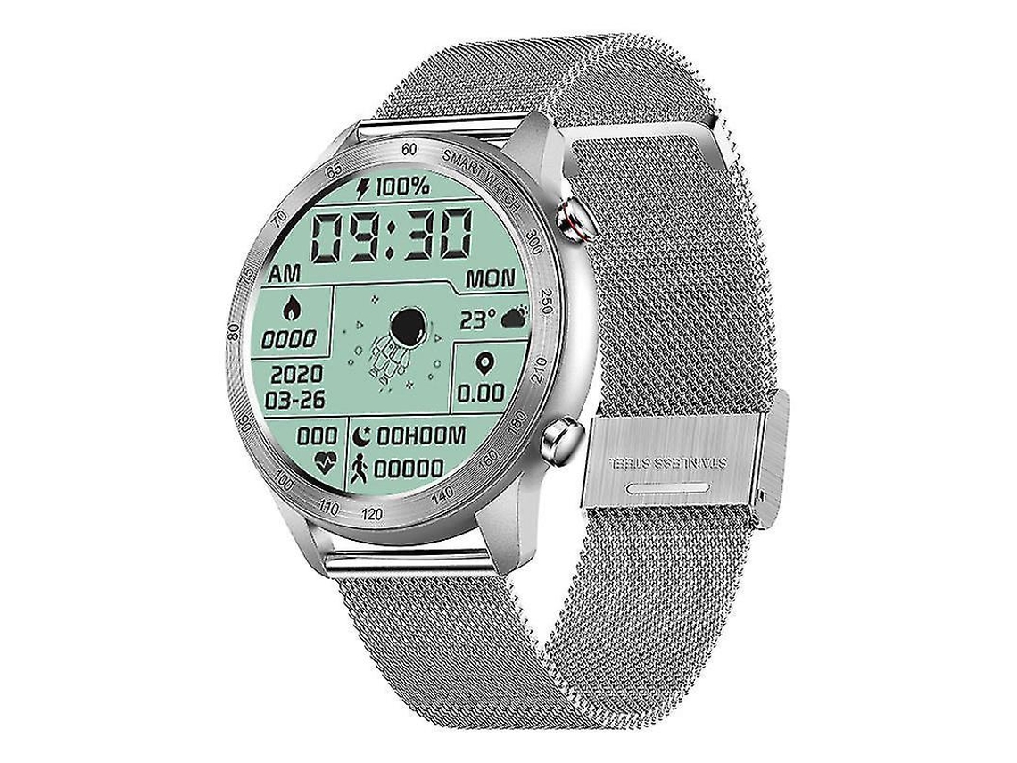Reloj inteligente para hombre, resistente al agua IP68, con podómetro, monitor de actividad física y cardio, color plateado, Yizhood