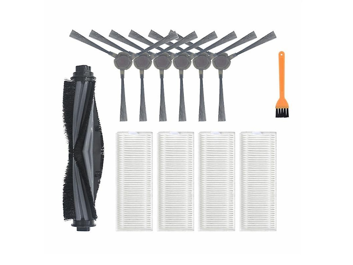 12pcs escova lateral principal lavável filtro hepa para ecovacs deebot n9