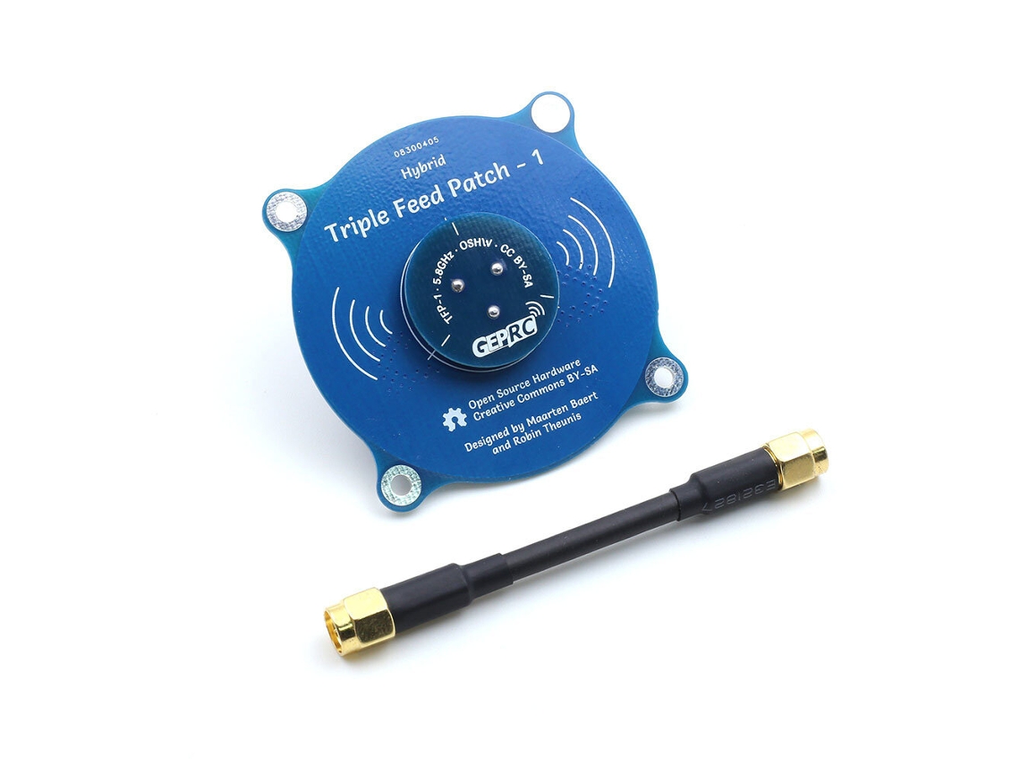 Antena Fpv Cp Smageprc Triple Feed Patch-1 5.8ghz 9.4dbi Conectores Pr-sma/sma Macho Gafas Fatshark Skyzone Eachine Drones Rc