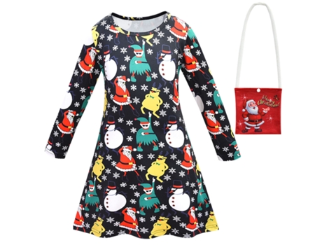 Disfraces navideños cosplay vestido infantil set 140