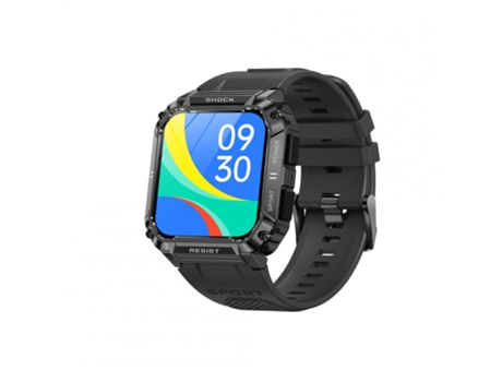 Smartwatch T3 con pantalla Ips de 1,95 pulgadas compatible con llamadas Bluetooth impermeable al aire libre Fitness negro