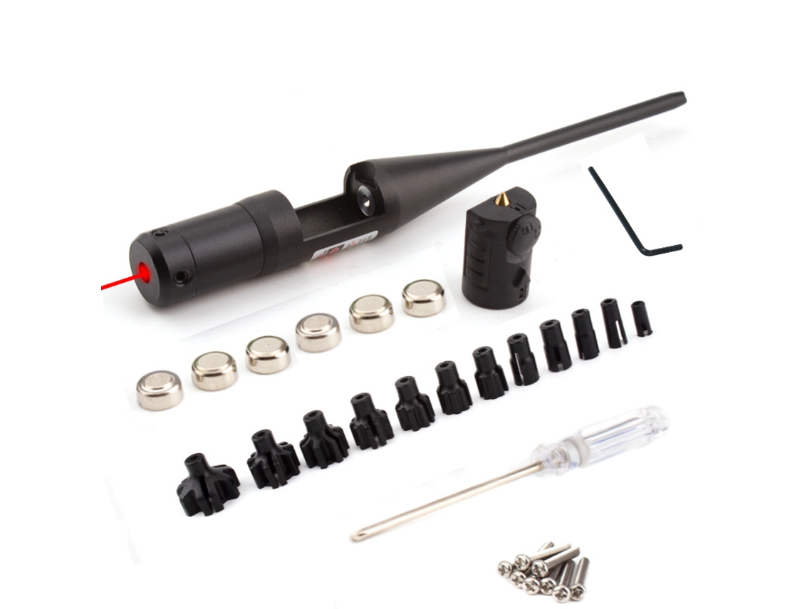 Calibrador Láser CHRUI Calibrador Láser No Giratorio Con 12 Adaptadores Ajustables Luz Roja