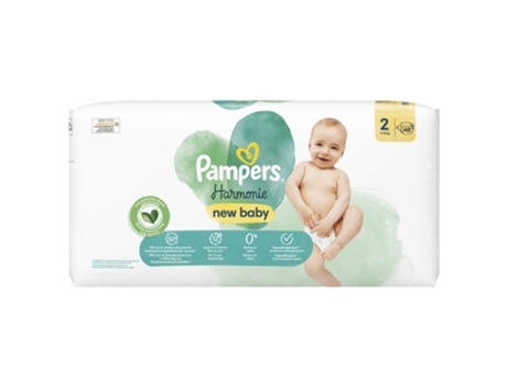 Pañal New Baby Harmonie 48 Talla 2 4-8 kg PAMPERS