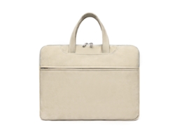 Bolso para portátil de gran capacidad (color crema), con asa mate.