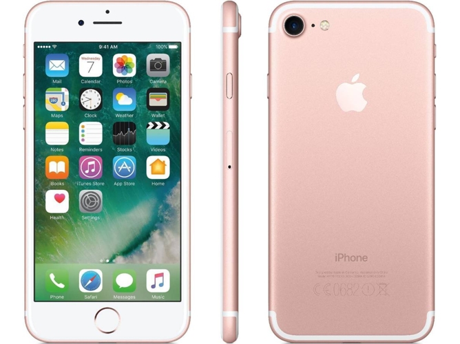 iPhone 7 APPLE (4.7'' - 2 GB - 128 GB - Rosa Dorado) — 2 GB RAM | Single SIM | 1 Cámara trasera