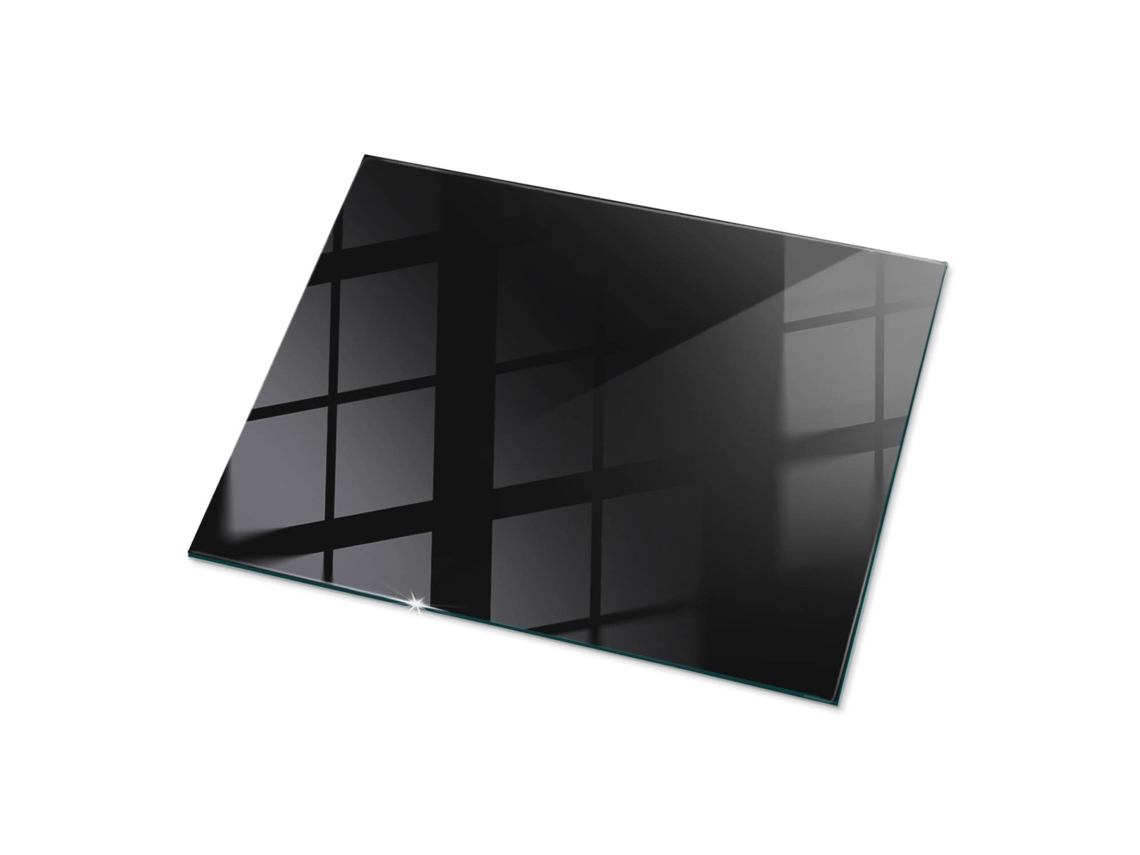 Espejo de sobremesa rectangular de cristal (80 x 60 cm - Negro liso)