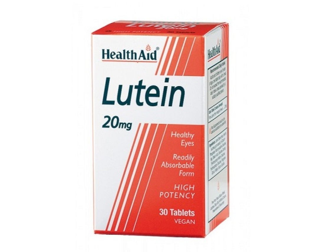 Complemento Alimentar HEALTH AID Luteina 20 Mg (30 Comprimidos)