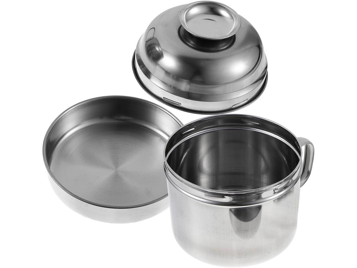 Recipiente Portátil Para Alimentos Este Tazón Decorativo De Acero Inoxidable Es Adecuado Sopa Fideos Arroz