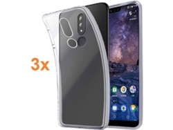 Carcasa Nokia 6.1 Plus 2018 X6 HONGWE. Transparente