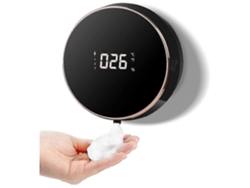 Dispensador de Jabón Automático, Dispensador de Jabón Eléctrico Dispensador de Jabón de Espuma Sin Contacto Montado en la Pared Negro N4409 Rosewell