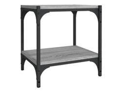 Maison Exclusive - Mueble Para Tv Contrachapada Y Acero Gris Sonoma 40x33x41 Cm