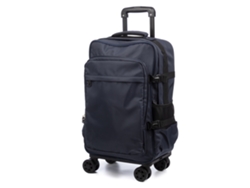 Maleta de cabina con ruedas, fabricada en material ligero, resistente e impermeable. 4 ruedas dobles extraíbles con giro de 360°.