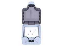 Omni-tomacorriente Exterior Impermeable Ip66 250v 15a Caja De Poder Para Jardín
