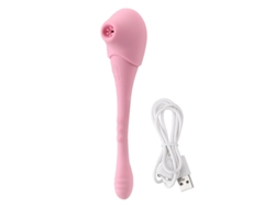 Vibrador De Masaje De Succin 2 En 1 Con 10 Frecuencias Para Mujeres (rosa)