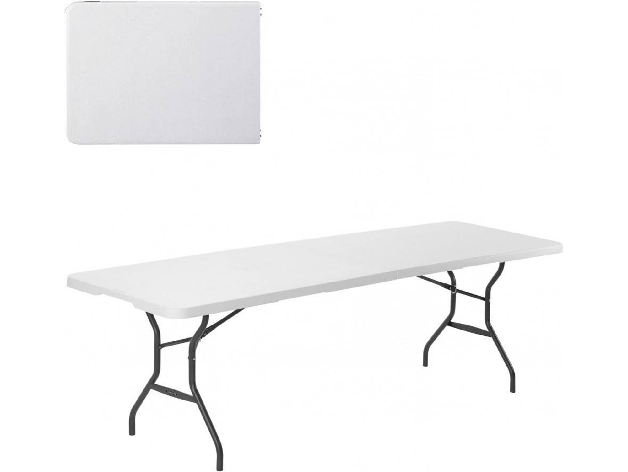 Mesa LIFETIME Plegable (244 x 76 x 73,5 cm)