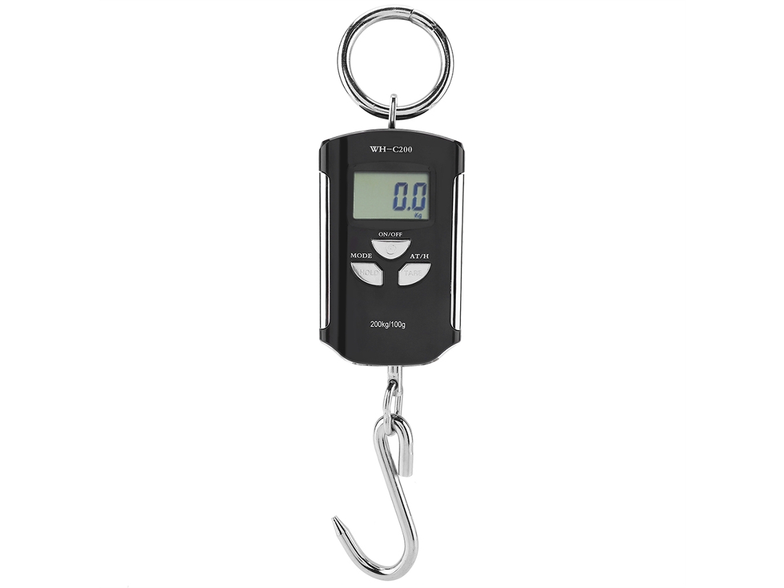 Báscula electrónica portátil de cadena de 200 kg (minigrúa, sin batería)