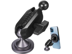 Soporte Para Teléfono De Coche Con Rótula, Base Adhesiva Y Accesorio Para El Salpicadero.