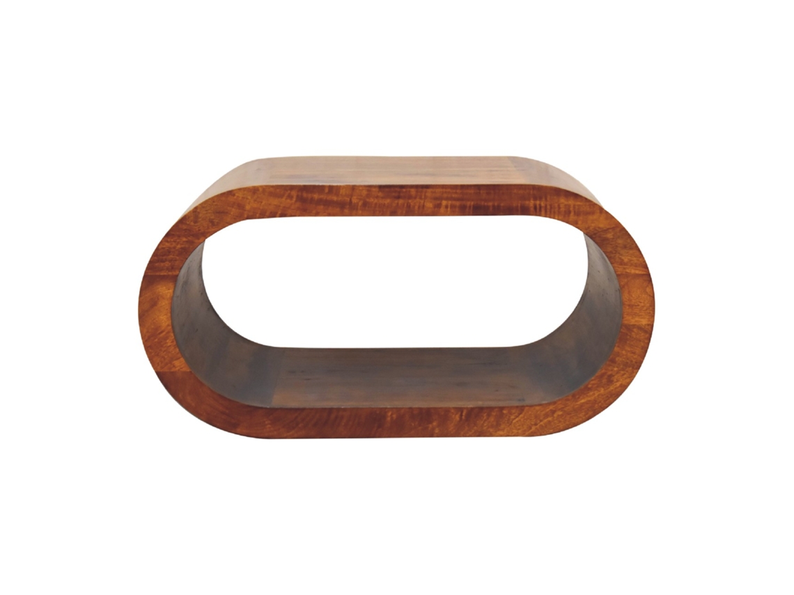 Mesa de centro de madera maciza Amaya de ARTISAN FURNITURE EST 1995 TM en color castaño