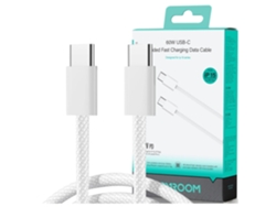 Cable USB-C a USB-C Joyroom de 60 W para celulares, tabletas y portátiles, trenzado de 1 metro