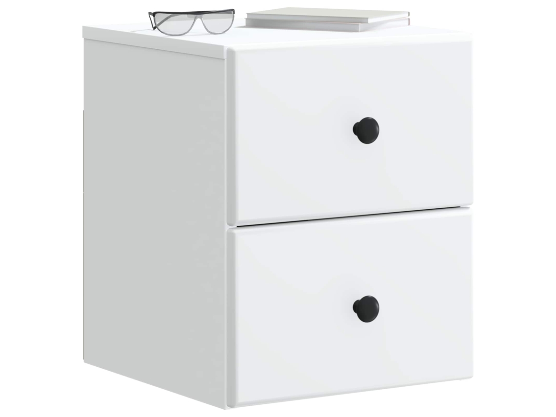 Maison Exclusive - Mesita De Noche De Pared Con Cajón 2 Pcs 34,5 X 33 X 40 Cm