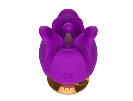 Vibrador de masaje de succión de rosa multifrecuencia para mujer (púrpura) YIZHOOD