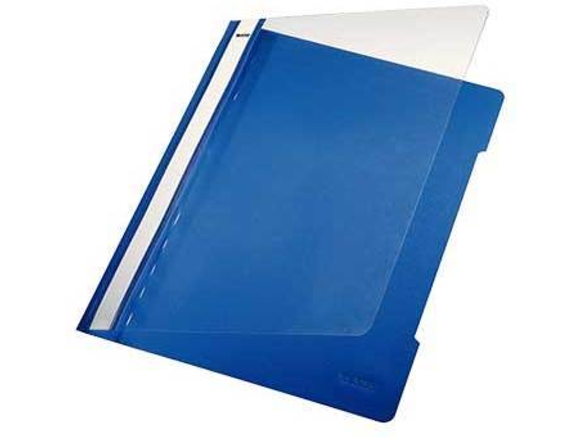 Clasificador LEITZ Tapa Transparente Azul oscuro (25 un - Plástico)