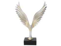 Rebe-figura De Águila De Resina Decorativa Abstracta Escultura Alada Estatuilla Para Hogar Oficina Mesa Decoración Dorada