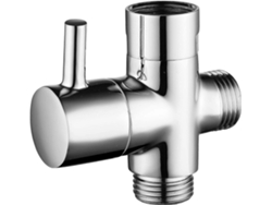 Válvula 3 Vías De Latón Macizo G1/2" Para Ducha Mano Y Fija, Conexión Universal, Cromado Dsf007