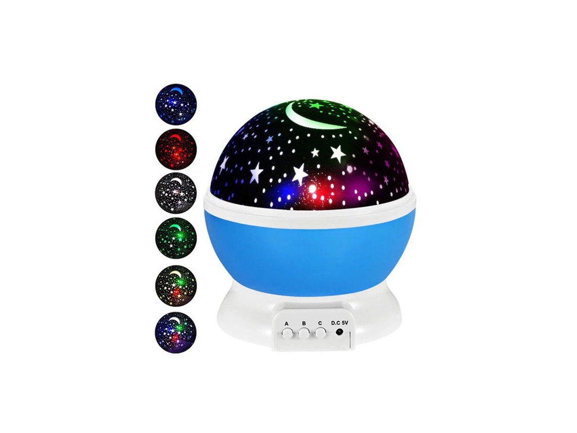 Proyector de luz de cielo estrellado de ensueño romántico lleno de estrellas atmósfera esférica luz nocturna Led para niños HHZ
