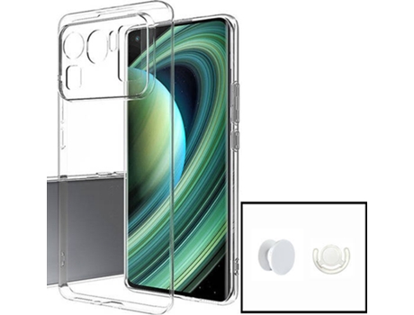 Carcasa Xiaomi Mi 11 Ultra PHONECARE 360º Impact Protection y Soporte Popsocket Blanco