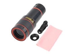 Lente Teleobjetivo Profesional 12x Con Enfoque Telescópico Universal Para Móviles Y Tablets