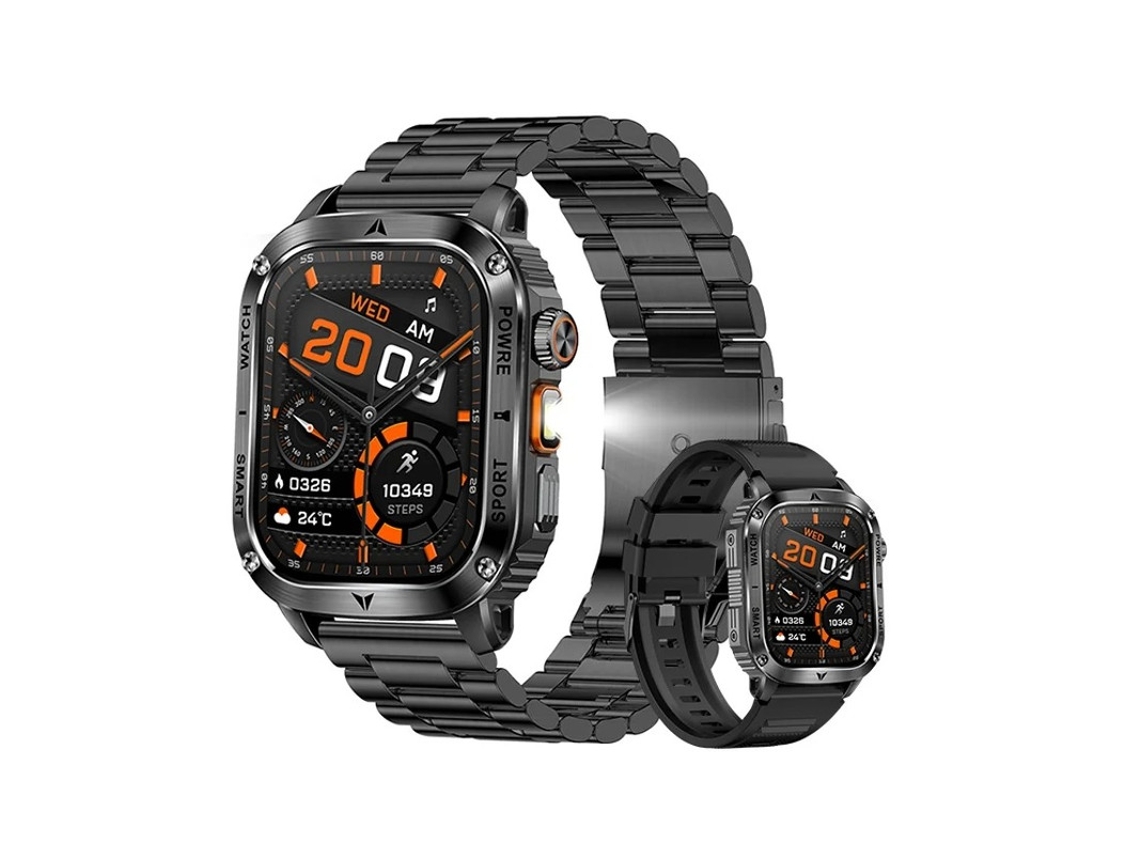 Linterna Smartwatch Ak80 400mah Batería Grande Yizhood (negra)