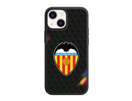 Funda Móvil Oficial Valencia Fc para iPhone 14 PHONECASES3D Piel Sintética Negro