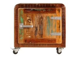 Maison Exclusive - Mesita De Noche Madera Reciclada Maciza 50x30x50 Cm