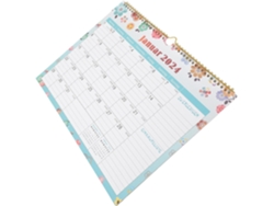 Calendario De Pared Mensual Alemán 2024-2025. Días Festivos Alemanes. Pequeño Para Colgar En Casa O En La