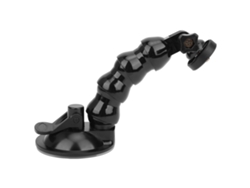 Soporte flexible para coche con cuello de cisne y ventosa, soporte para cámaras y dispositivos móviles.