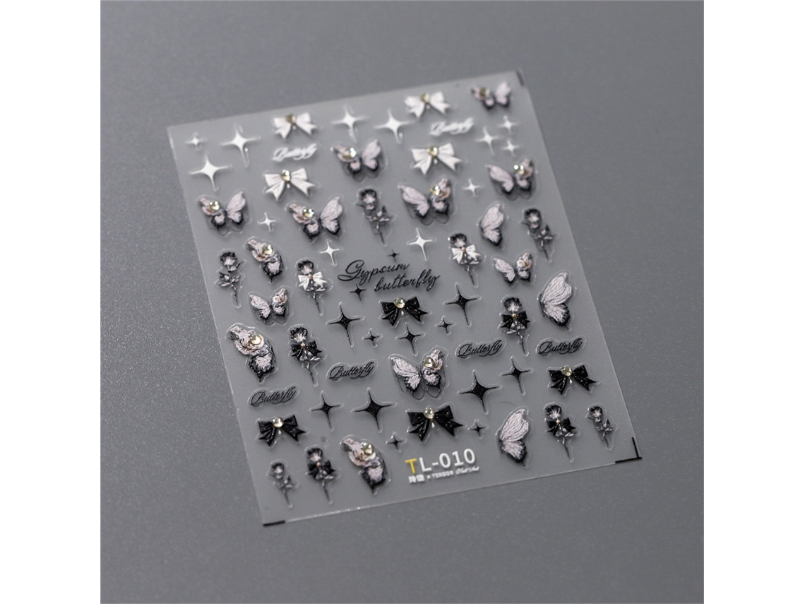 Pegatinas De Uñas Estilo Japonés 5d, Kit De Láminas Acrílicas Deslizables Para Uñas Diy