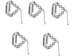 Juego De 5 Correas De Reloj Ajustables De Acero Inoxidable Para Un Uso Elegante Y Cómodo.