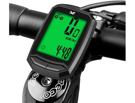 Velocímetro de bicicleta impermeable e inalámbrico para bicicleta de pista, computadora para bicicleta, odómetro con pantalla LCD y múltiples funci...