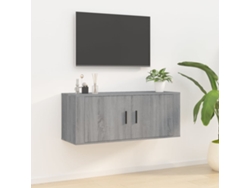Estantería/Mueble de TV de Pared 100X34,5X40 Cm Gris Sonoma